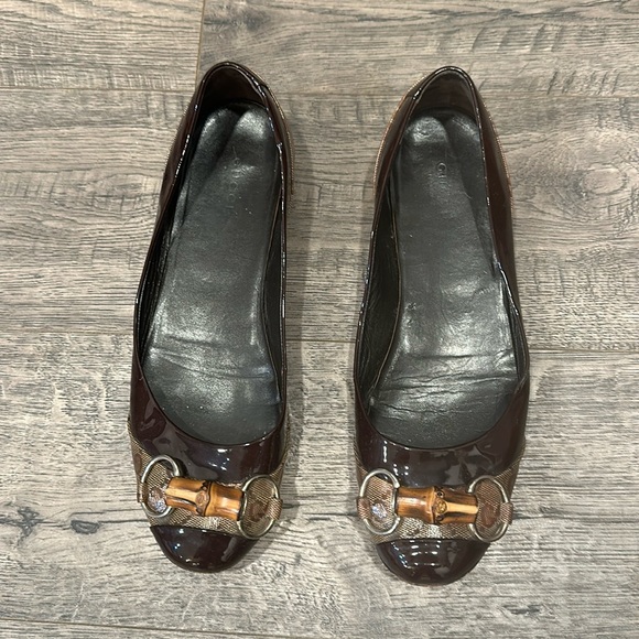 💜Gucci Bamboo Ballet Flats💜 - Picture 1 of 5